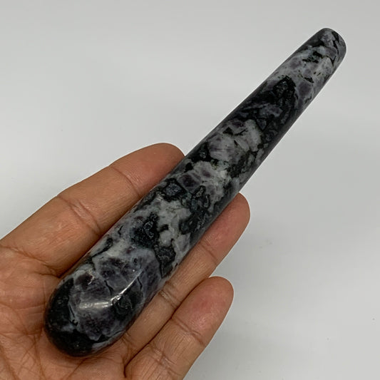 138.5g,5.7"x1" Indigo Gabro Merlinite Stick, Wand,Home Decor,Collectible,B18051