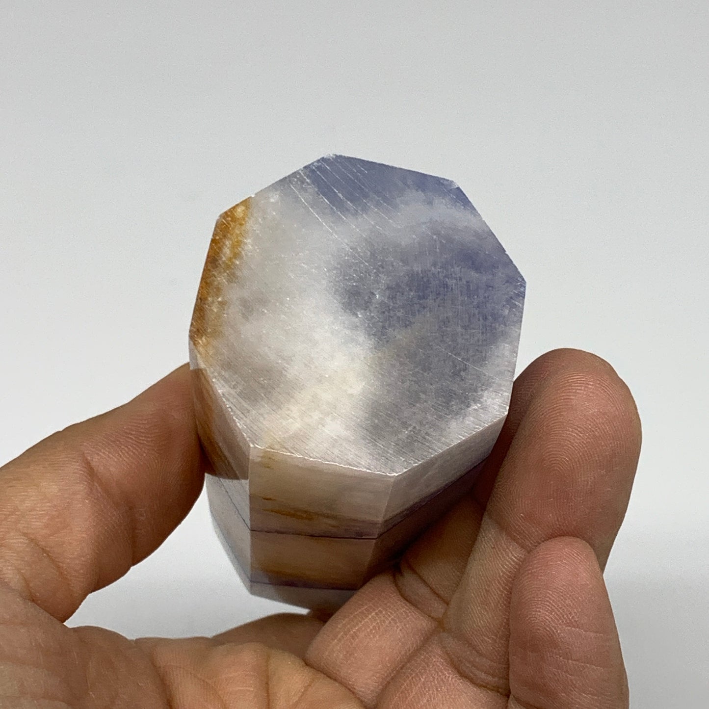 238.7g, 2.8"x1.6"x1.5" Dyed/Heated Calcite Point Tower Obelisk Crystal, B24969