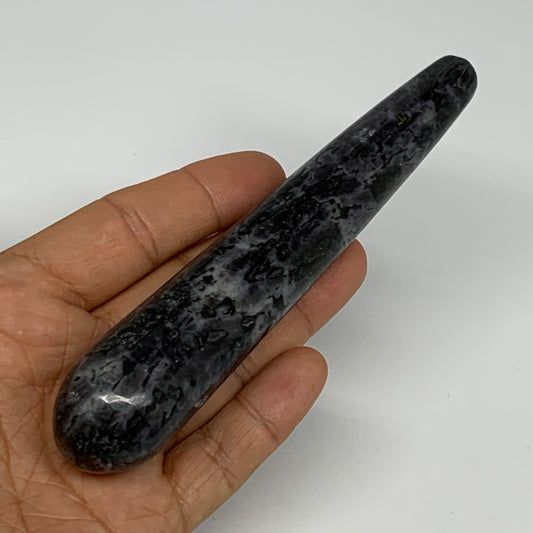 138.9g,5.4"x1" Indigo Gabro Merlinite Stick, Wand,Home Decor,Collectible,B18052