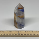 238.7g, 2.8"x1.6"x1.5" Dyed/Heated Calcite Point Tower Obelisk Crystal, B24969