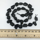 64.5g,9mm-15mm,Natural Serpentine Rectangle Corner Cut Beads Strand,BN157