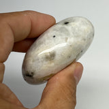 94.1g,2.2"x1.7"x1", Rainbow Moonstone Palm-Stone Polished from India, B21250