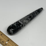 136.3g,5.6"x1.1" Indigo Gabro Merlinite Stick, Wand,Home Decor,Collectible,B1805