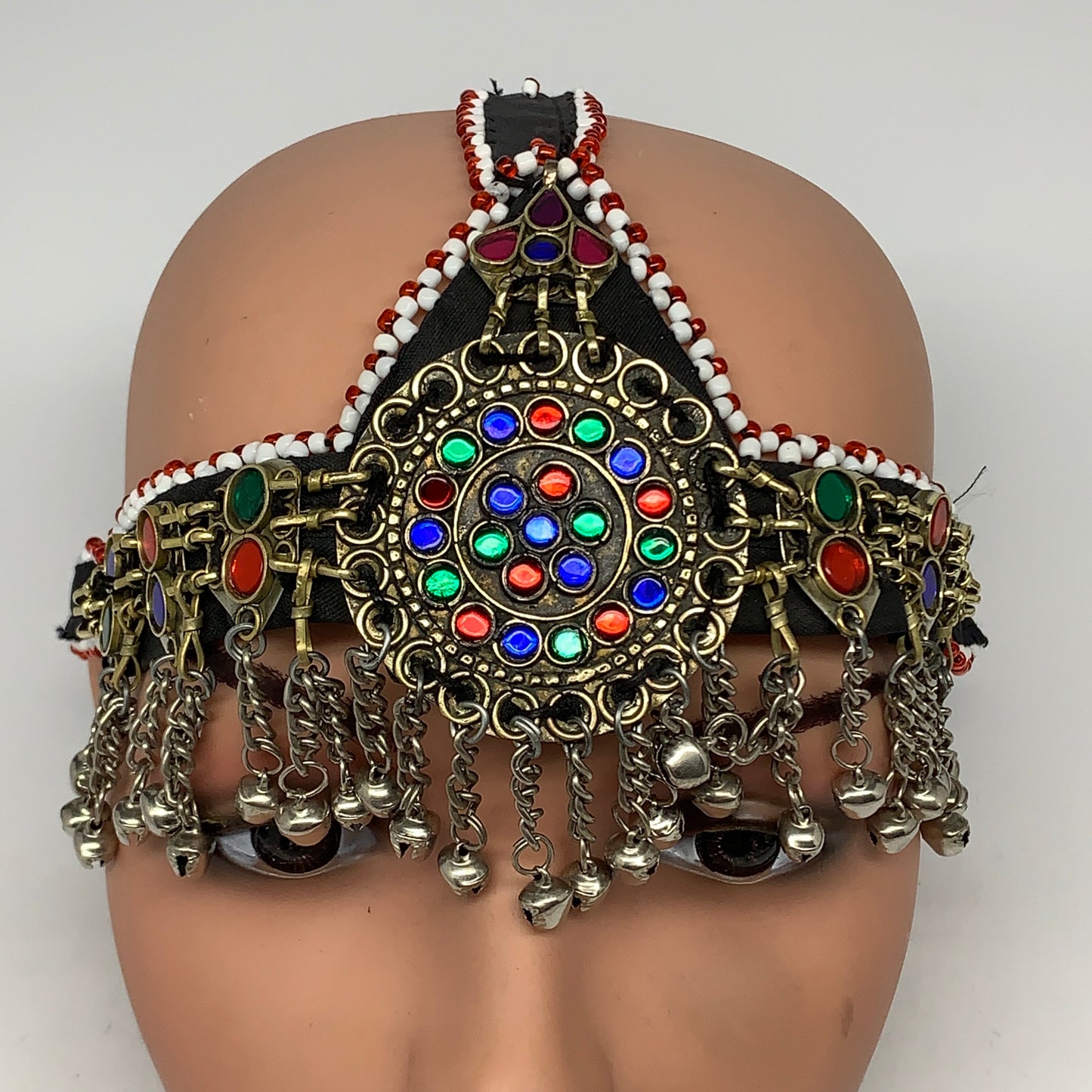 78.7g, Kuchi Headdress Headpiece Afghan Ethnic Tribal Jingle Bells @Afghanistan,