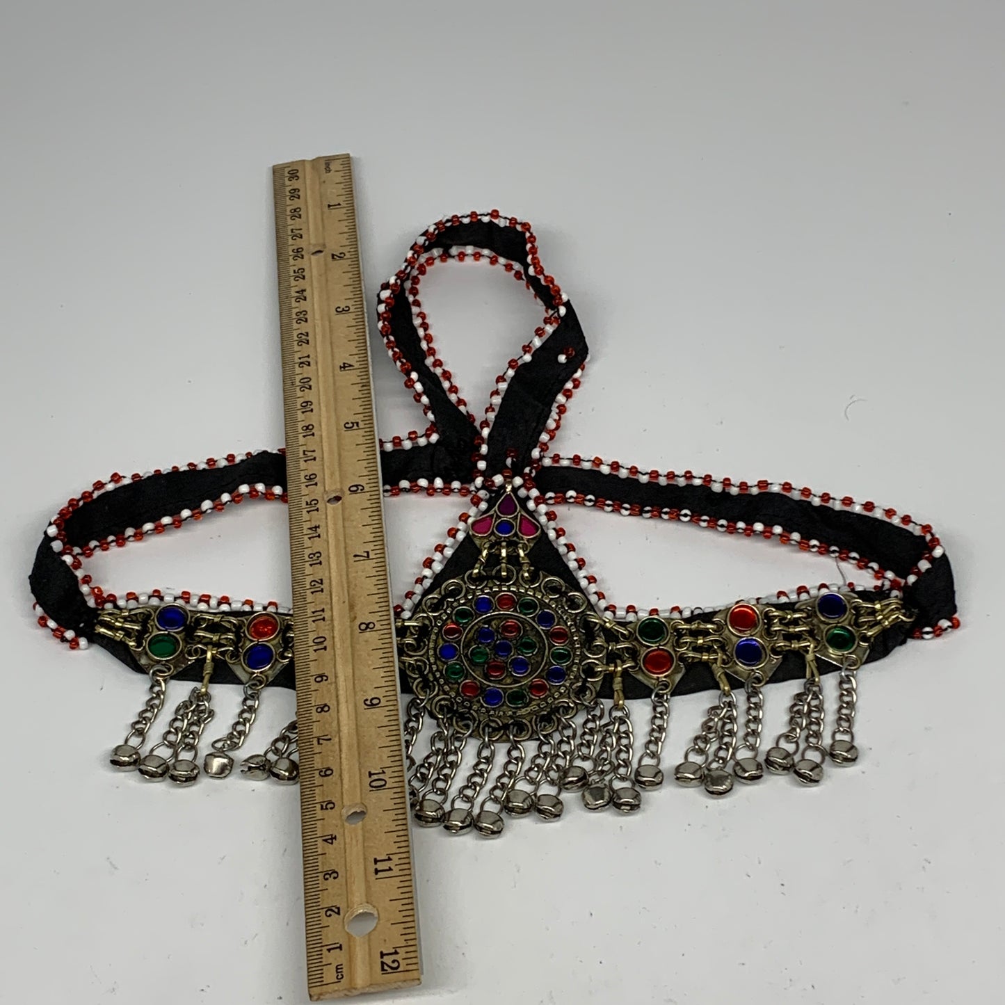 78.7g, Kuchi Headdress Headpiece Afghan Ethnic Tribal Jingle Bells @Afghanistan,