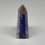 285.6g, 4.1"x1.6"x1.5" Dyed/Heated Calcite Point Tower Obelisk Crystal, B24972