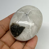 90.6g,2.2"x1.7"x1", Rainbow Moonstone Palm-Stone Polished from India, B21254