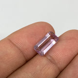 5.17cts, 12mmx6mmx5mm,Heated Kunzite Crystal Facetted Stone @Afghanistan,CTS222