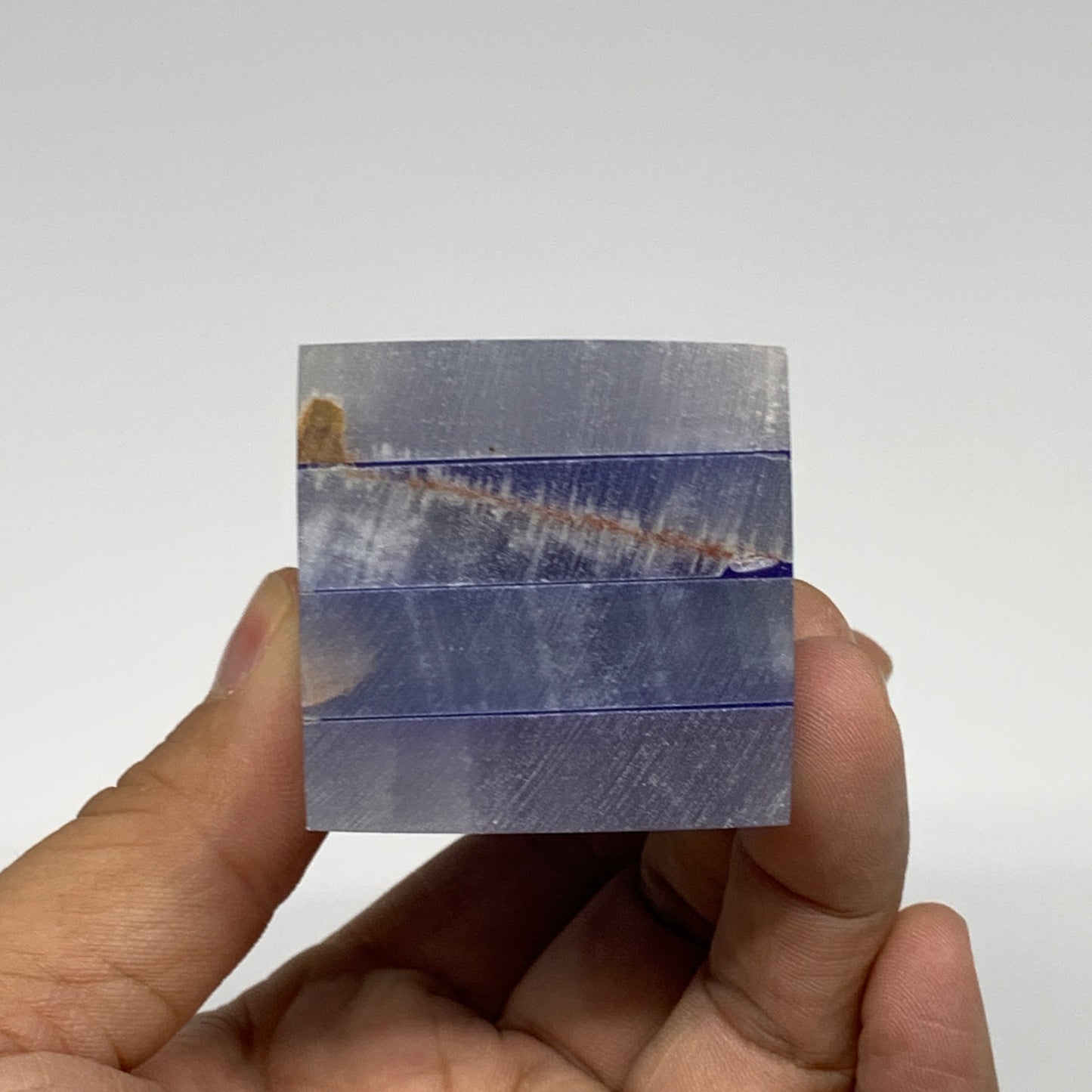 310.8g, 4"x1.6"x1.6" Dyed/Heated Calcite Point Tower Obelisk Crystal, B24974