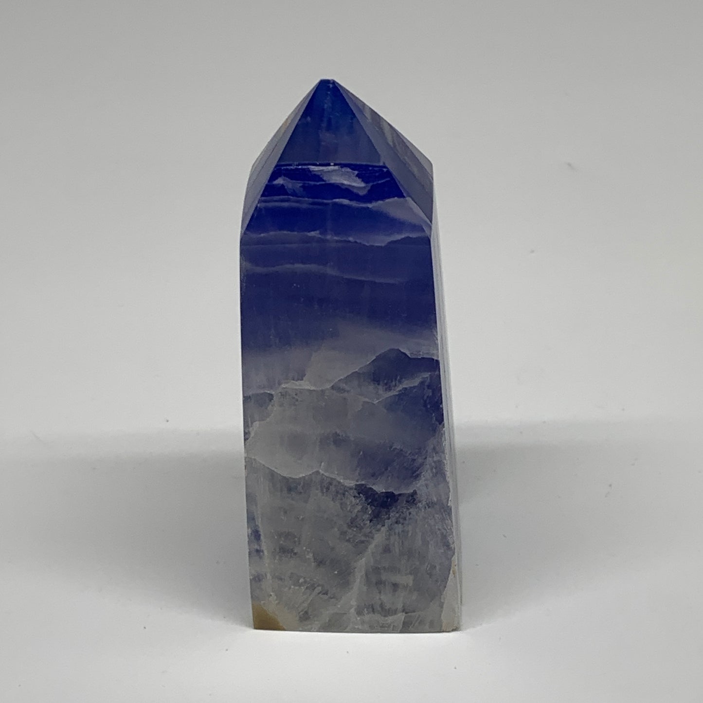 294.1g, 4.1"x1.6"x1.5" Dyed/Heated Calcite Point Tower Obelisk Crystal, B24975