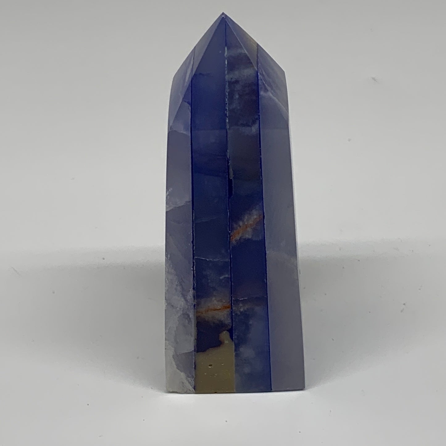 294.1g, 4.1"x1.6"x1.5" Dyed/Heated Calcite Point Tower Obelisk Crystal, B24975