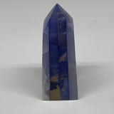 294.1g, 4.1"x1.6"x1.5" Dyed/Heated Calcite Point Tower Obelisk Crystal, B24975