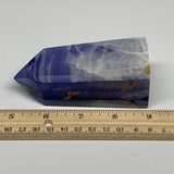 294.1g, 4.1"x1.6"x1.5" Dyed/Heated Calcite Point Tower Obelisk Crystal, B24975