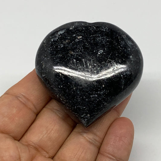 105.2g, 2.1"x2.1"x0.9" Natural Labradorite Heart Small Polished Healing Crystal,