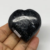 105.2g, 2.1"x2.1"x0.9" Natural Labradorite Heart Small Polished Healing Crystal,