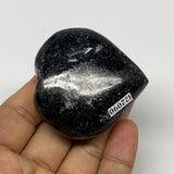 105.2g, 2.1"x2.1"x0.9" Natural Labradorite Heart Small Polished Healing Crystal,