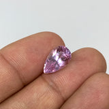 4.61cts, 12mmx7mmx7mm,Heated Kunzite Crystal Facetted Stone @Afghanistan,CTS226