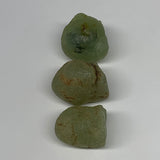 124g, 1.2"-1.3" 3pcs, Prehnite With Epidote Inclusion Mineral Specimen, B7063