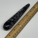 141.6g,5.9"x1" Indigo Gabro Merlinite Stick, Wand,Home Decor,Collectible,B18060
