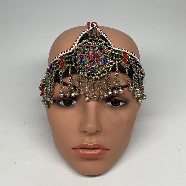 77.2g, Kuchi Headdress Headpiece Afghan Ethnic Tribal Jingle Bells @Afghanistan,