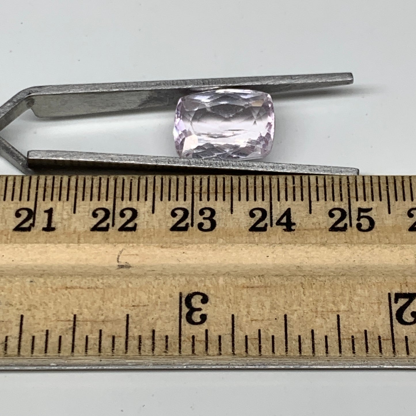8.18cts, 13mmx10mmx6mm,Heated Kunzite Crystal Facetted Stone @Afghanistan,CTS227