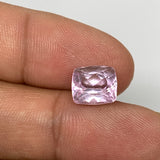 4.05cts, 9mmx8mmx6mm,Heated Kunzite Crystal Facetted Stone @Afghanistan,CTS229