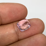 4.05cts, 9mmx8mmx6mm,Heated Kunzite Crystal Facetted Stone @Afghanistan,CTS229
