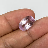 7.49cts, 14mmx9mmx7mm,Heated Kunzite Crystal Facetted Stone @Afghanistan,CTS230
