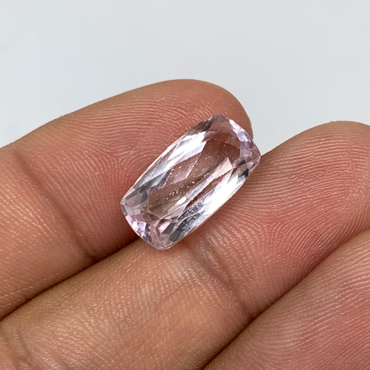 7.80cts, 15mmx8mmx6mm,Heated Kunzite Crystal Facetted Stone @Afghanistan,CTS231