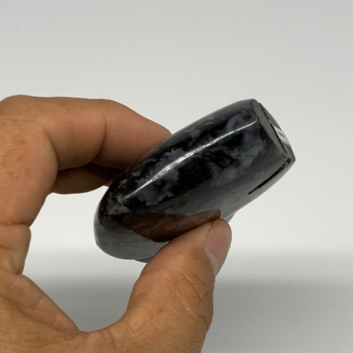 159.1g, 3.2"x2.2"x0.8" Natural Indigo Gabro Merlinite Buffalo @Madagascar,B22895