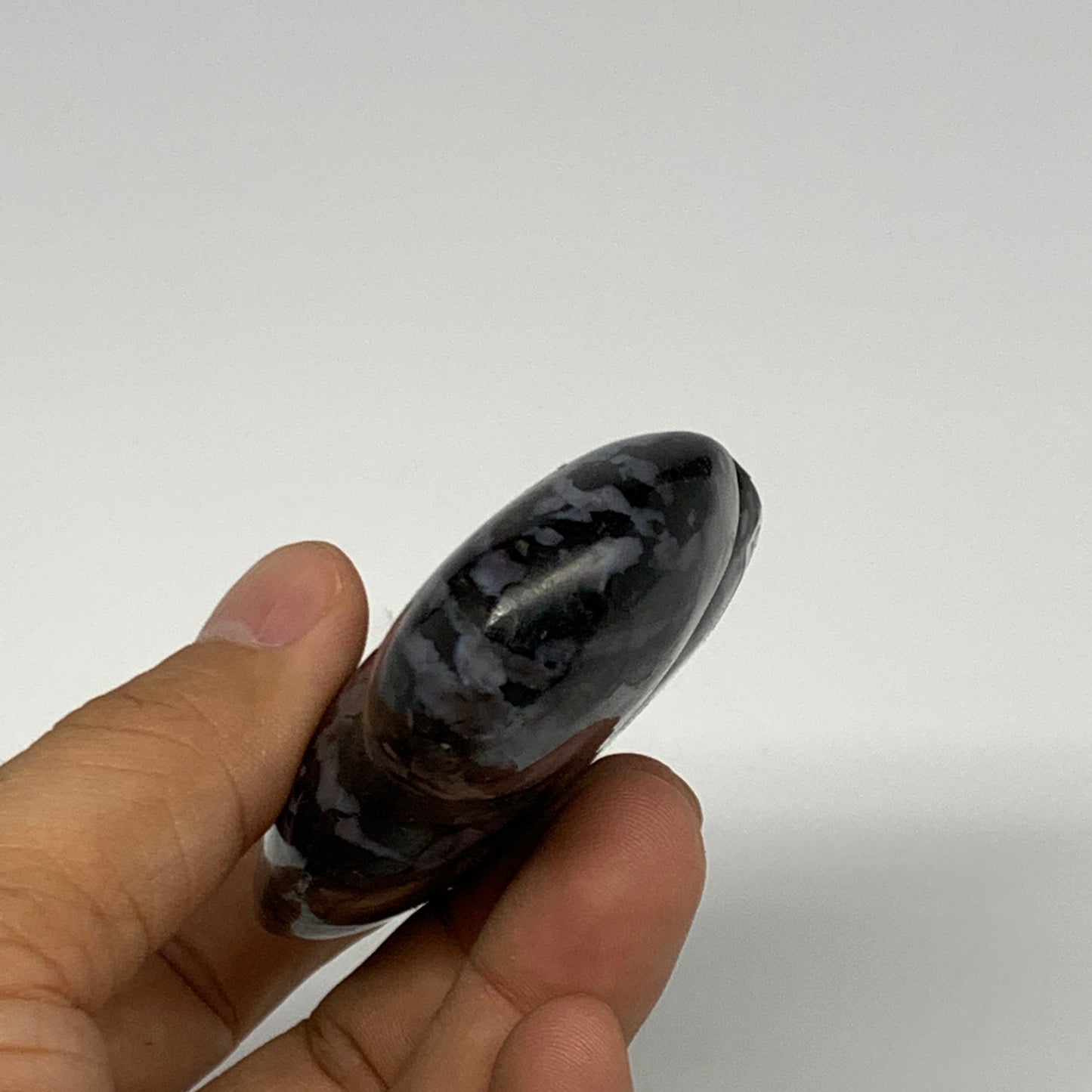 159.1g, 3.2"x2.2"x0.8" Natural Indigo Gabro Merlinite Buffalo @Madagascar,B22895