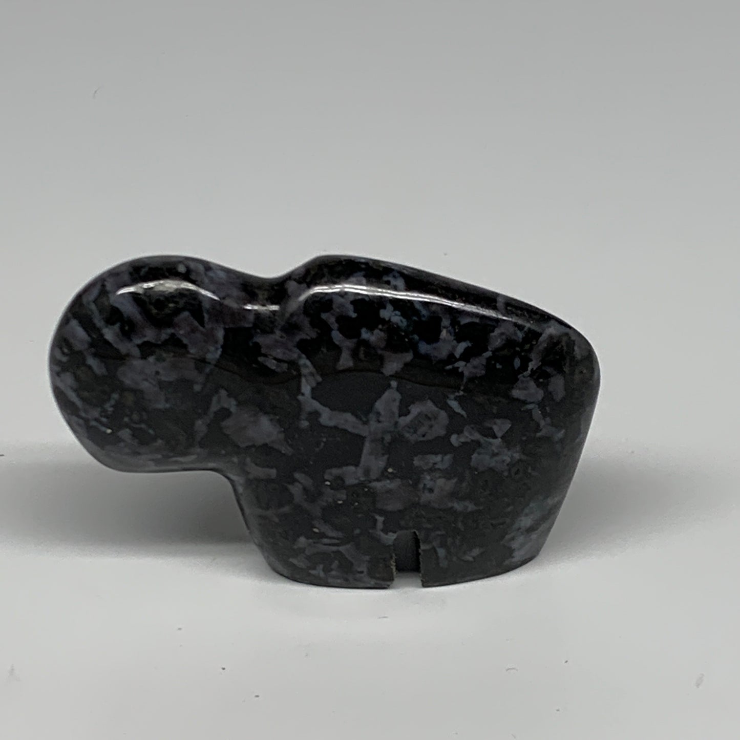 159.1g, 3.2"x2.2"x0.8" Natural Indigo Gabro Merlinite Buffalo @Madagascar,B22895