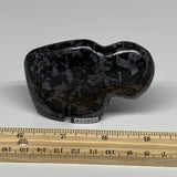 159.1g, 3.2"x2.2"x0.8" Natural Indigo Gabro Merlinite Buffalo @Madagascar,B22895