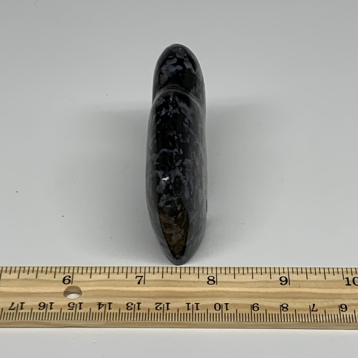 159.1g, 3.2"x2.2"x0.8" Natural Indigo Gabro Merlinite Buffalo @Madagascar,B22895