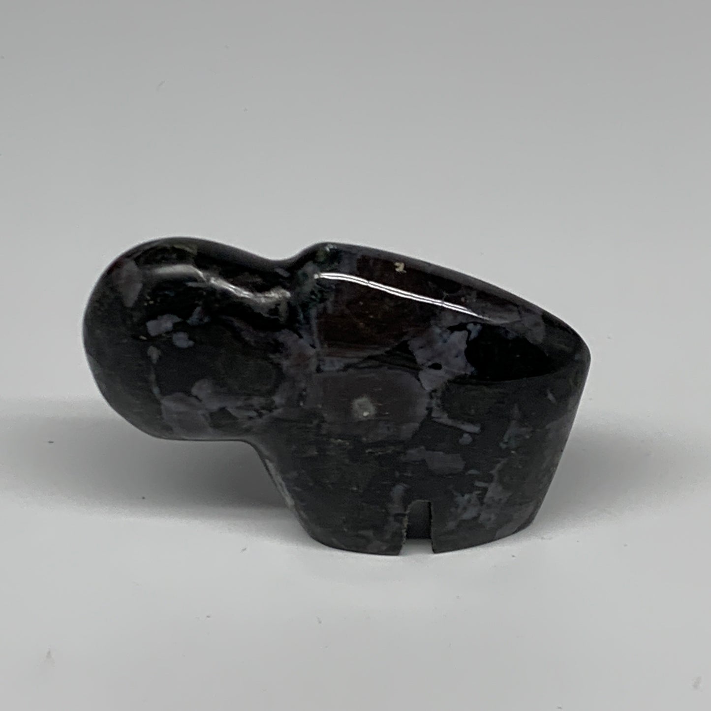 159.2g, 3.1"x2.2"x0.9" Natural Indigo Gabro Merlinite Buffalo @Madagascar,B22896