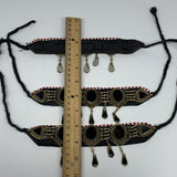 1pc, 22" Choker Necklace Afghan Turkmen Tribal 5 Cab Carnelian Inlay Fashion,B13