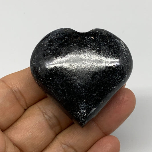 75.4g,1.8"x1.9"x0.8" Natural Labradorite Heart Small Polished Crystal, B22098