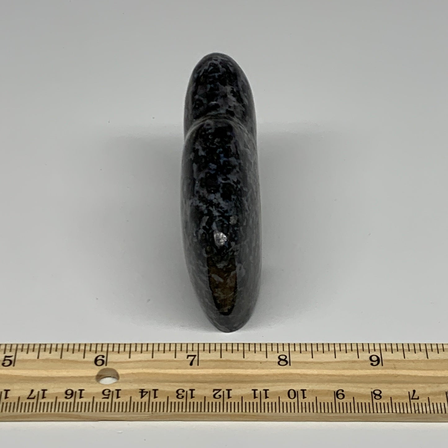 162.5g, 3.2"x2.2"x0.9" Natural Indigo Gabro Merlinite Buffalo @Madagascar,B22897