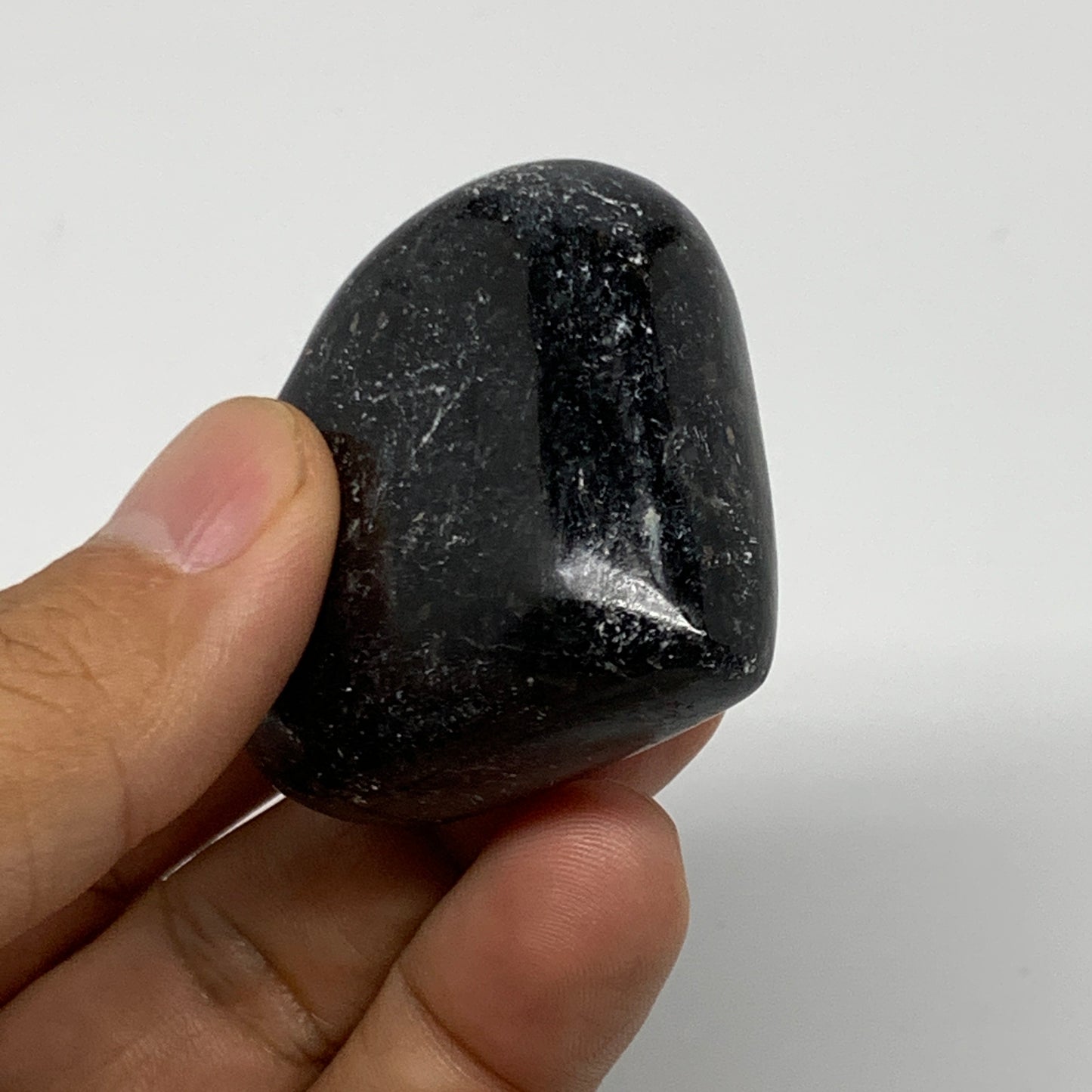 75.4g,1.8"x1.9"x0.8" Natural Labradorite Heart Small Polished Crystal, B22098