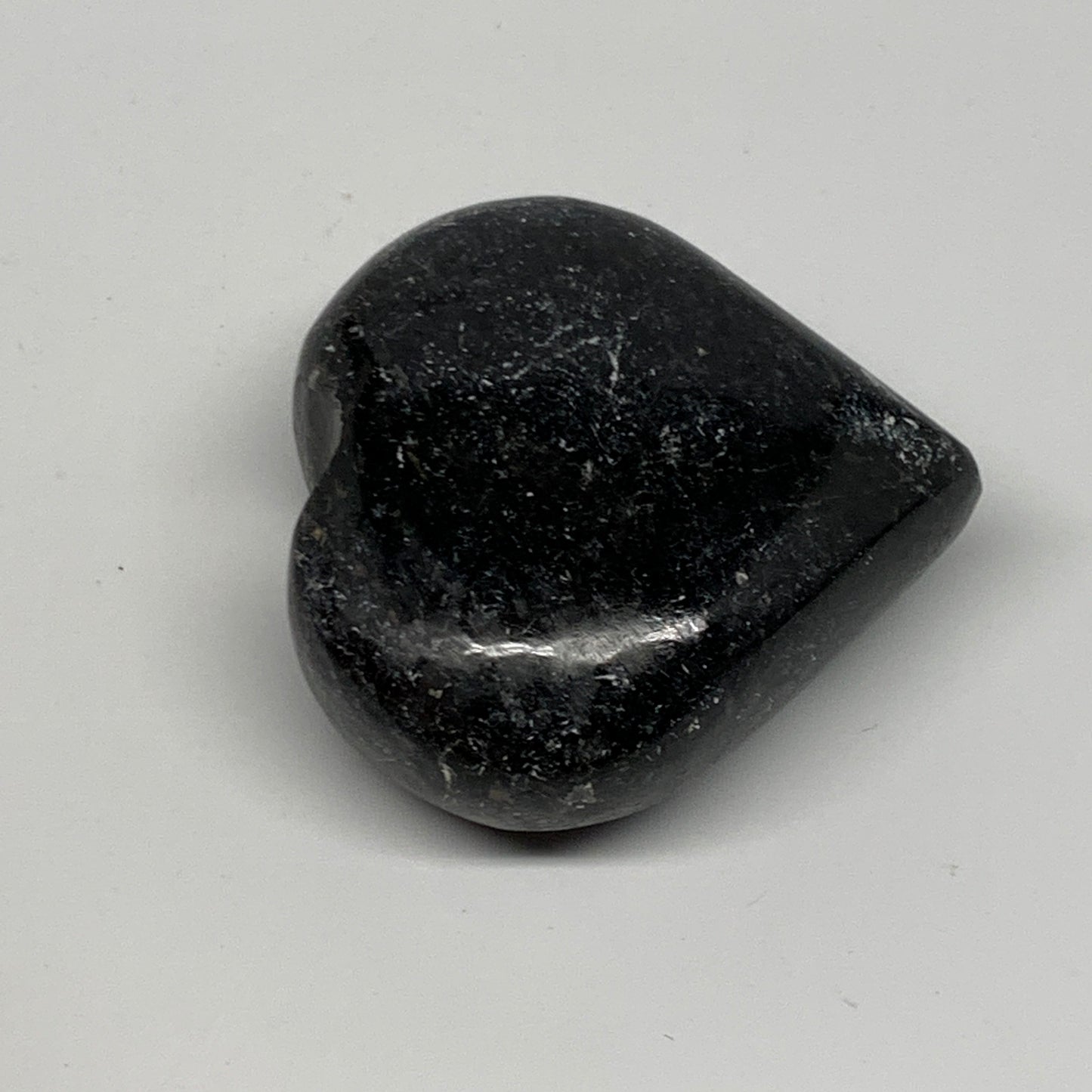 75.4g,1.8"x1.9"x0.8" Natural Labradorite Heart Small Polished Crystal, B22098