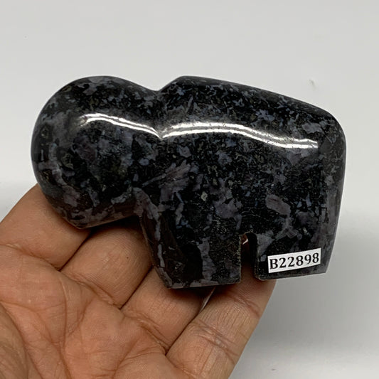 178.1g, 3.3"x2.2"x0.9" Natural Indigo Gabro Merlinite Buffalo @Madagascar,B22898