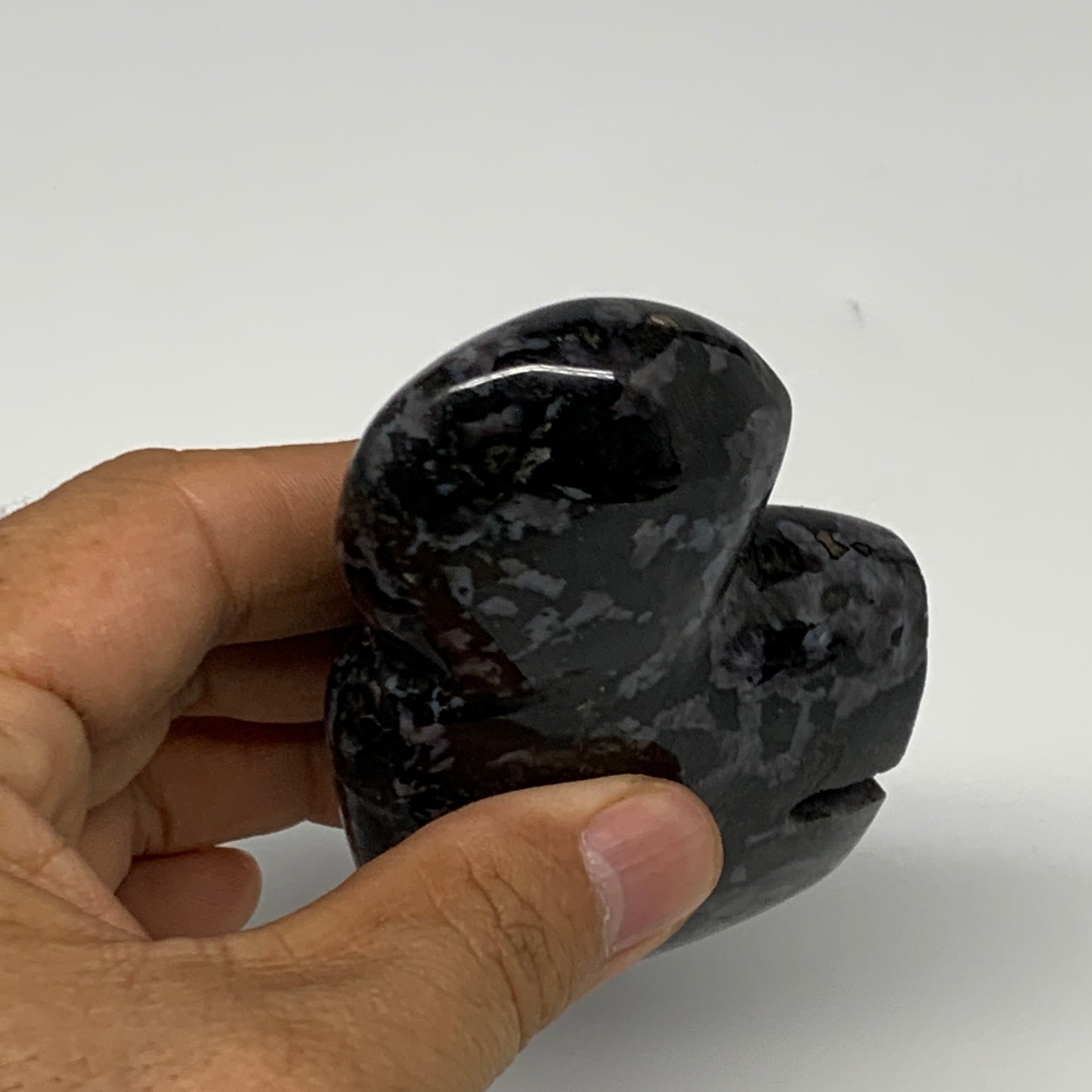 178.1g, 3.3"x2.2"x0.9" Natural Indigo Gabro Merlinite Buffalo @Madagascar,B22898