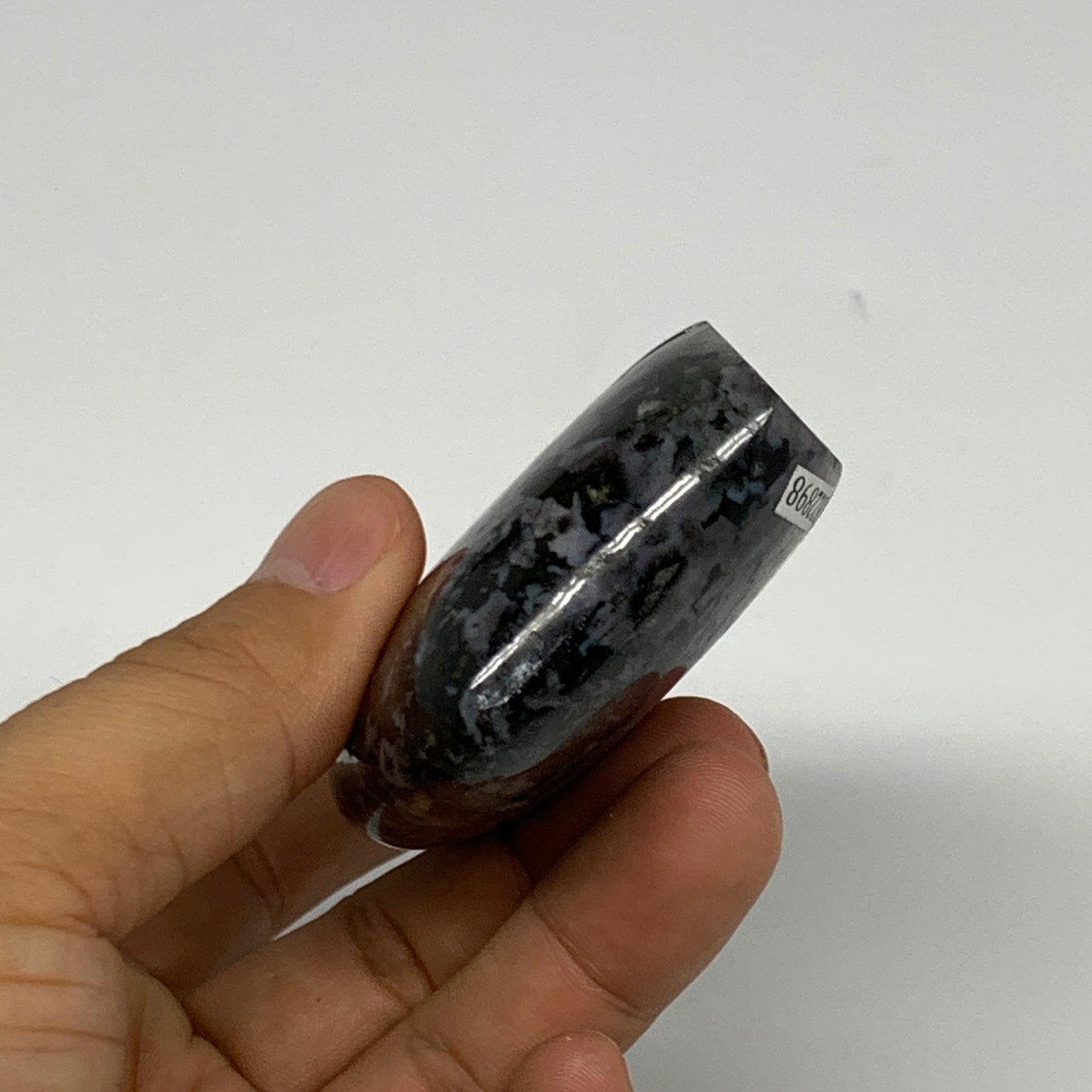 178.1g, 3.3"x2.2"x0.9" Natural Indigo Gabro Merlinite Buffalo @Madagascar,B22898