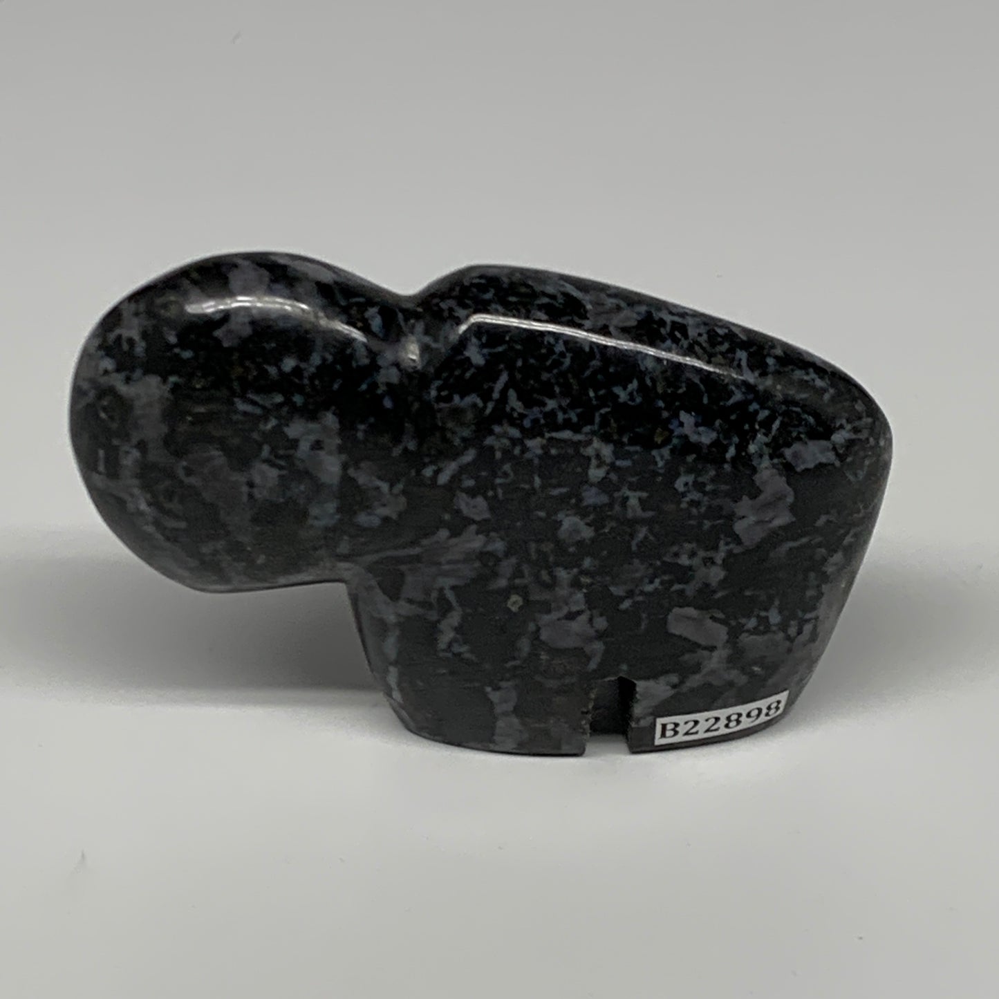 178.1g, 3.3"x2.2"x0.9" Natural Indigo Gabro Merlinite Buffalo @Madagascar,B22898