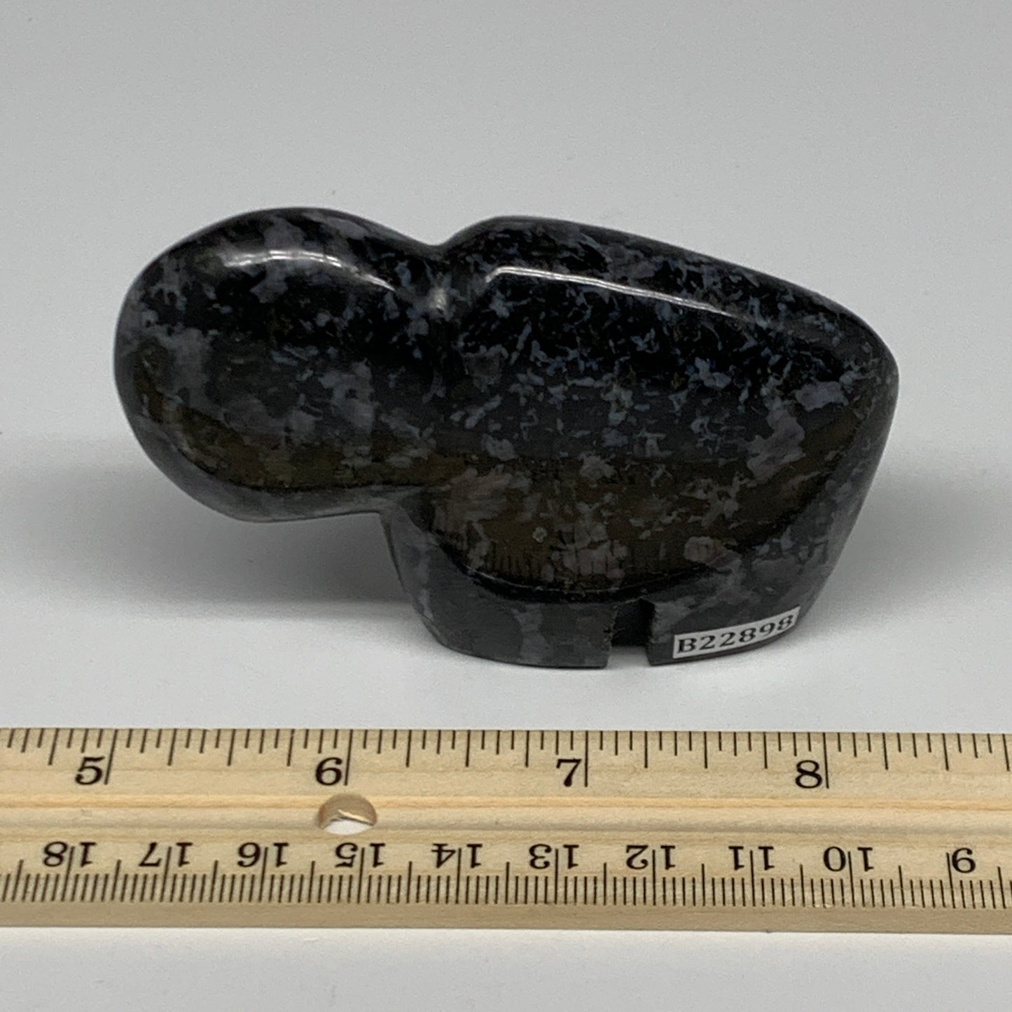 178.1g, 3.3"x2.2"x0.9" Natural Indigo Gabro Merlinite Buffalo @Madagascar,B22898