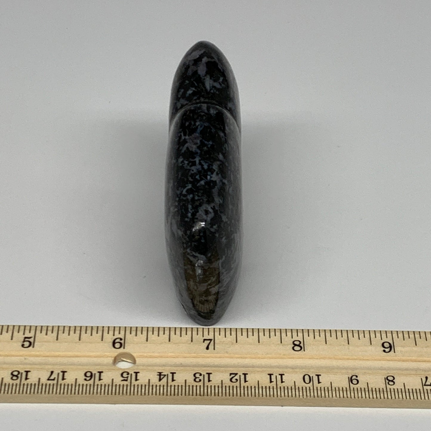 178.1g, 3.3"x2.2"x0.9" Natural Indigo Gabro Merlinite Buffalo @Madagascar,B22898