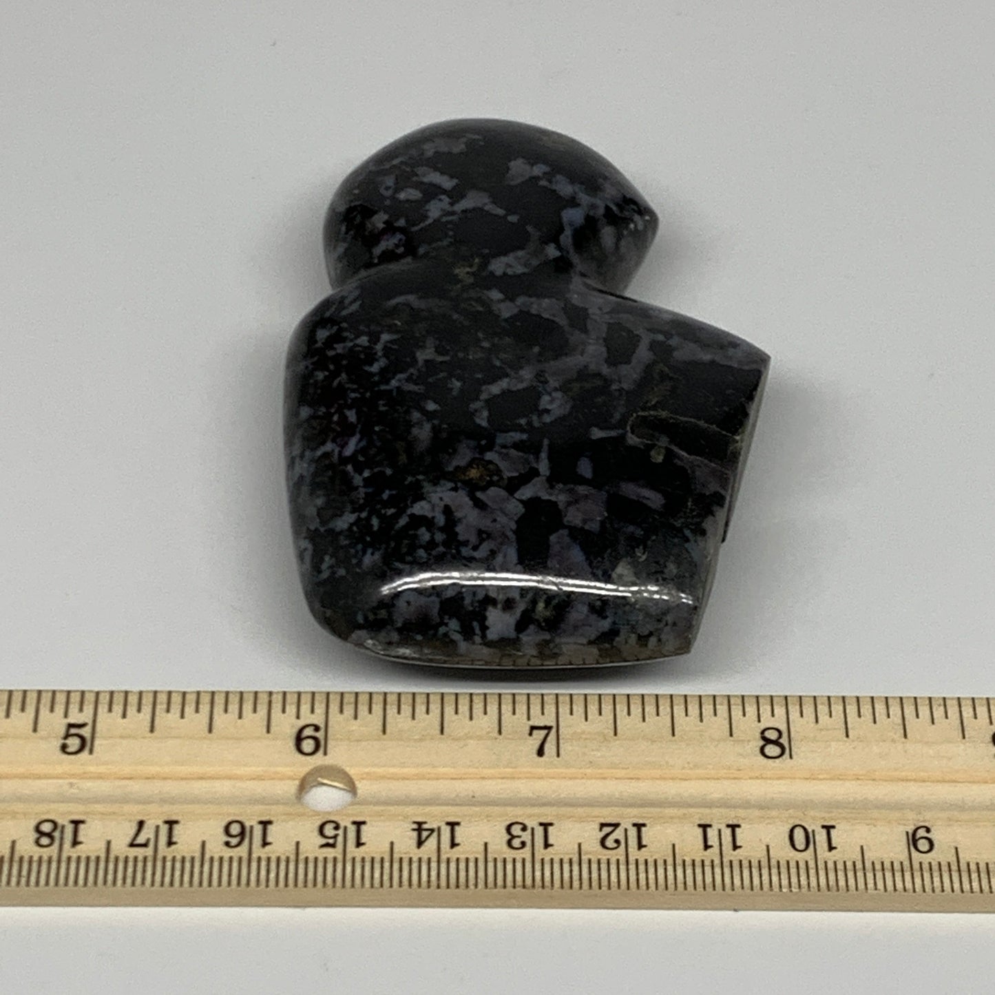 178.1g, 3.3"x2.2"x0.9" Natural Indigo Gabro Merlinite Buffalo @Madagascar,B22898