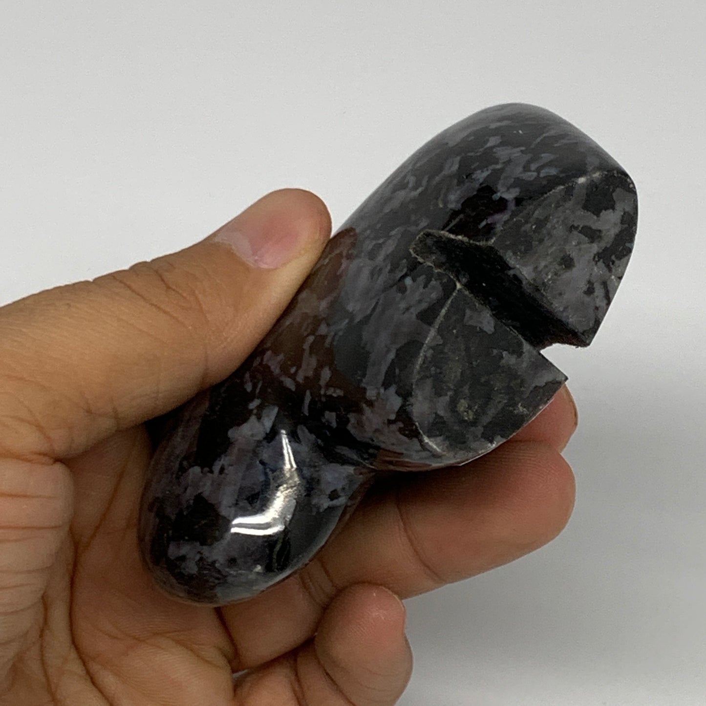 172.4g, 3.2"x2.1"x0.9" Natural Indigo Gabro Merlinite Buffalo @Madagascar,B22899