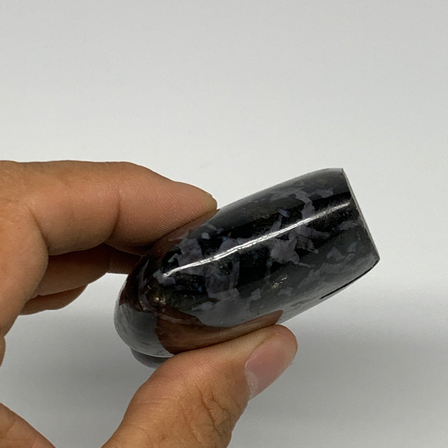 172.4g, 3.2"x2.1"x0.9" Natural Indigo Gabro Merlinite Buffalo @Madagascar,B22899