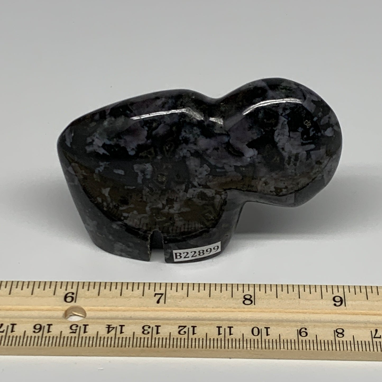 172.4g, 3.2"x2.1"x0.9" Natural Indigo Gabro Merlinite Buffalo @Madagascar,B22899